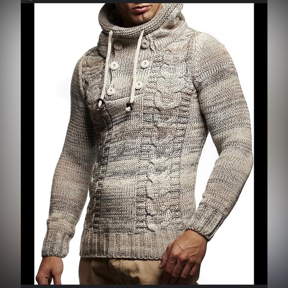 Leif Nelson Men’s Hooded Sweater - Picture 6 of 6